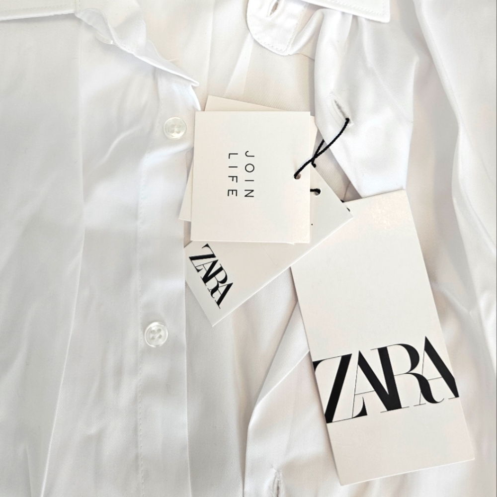 Zara Dress Shirt - Double Cuff, Super Slim Fit - NWT